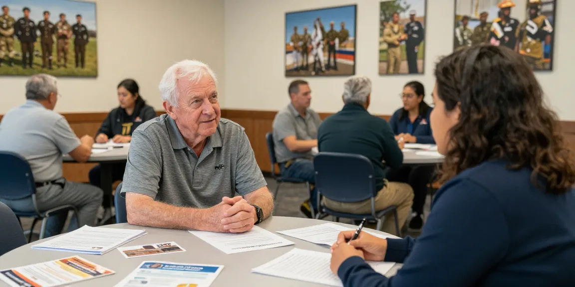 Veteran case management session highlighting emotional support and community.
